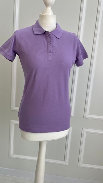 Short-sleeve polo shirt, Violet, XS