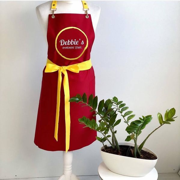 Jacqueline wide belt (red + yellow)
