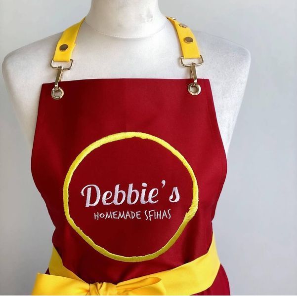Jacqueline wide belt (red + yellow)