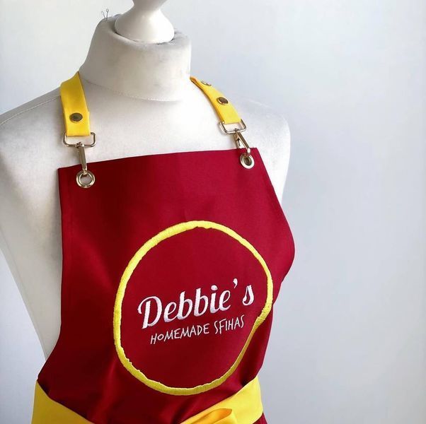 Jacqueline wide belt (red + yellow)