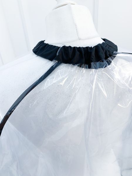 Compact PVC Salon Cape (Black)