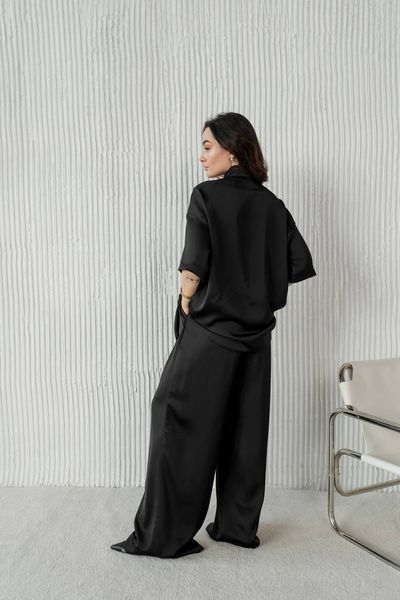 Barto Shirt + Palazzo Pants silk-satin