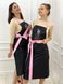 Jacqueline wide belt (Black + light pink)