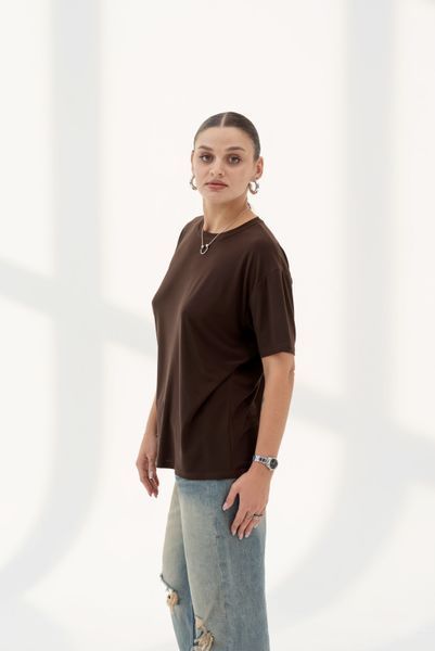 Straight T-shirt(chocolate)