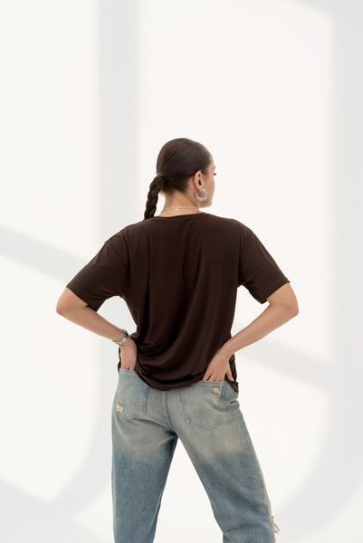 Straight T-shirt(chocolate)