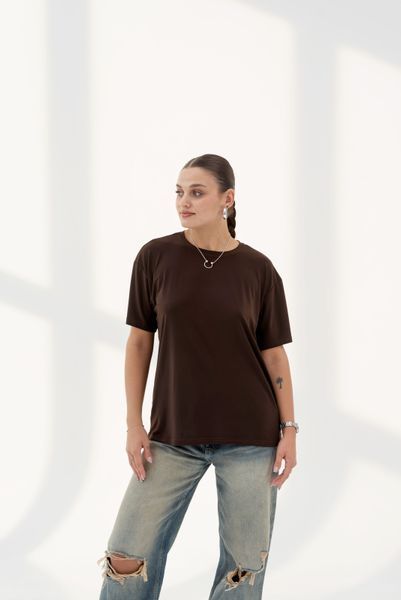 Straight T-shirt(chocolate)