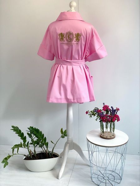 Kimono made of medical cotton (Light pink)