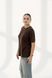 Straight T-shirt(chocolate)