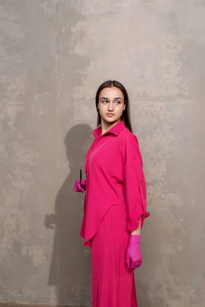 Klimen shirt + palace pants (Fuchsia)