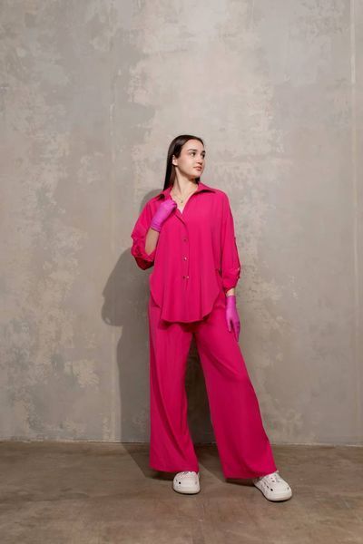Klimen shirt + palace pants (Fuchsia)