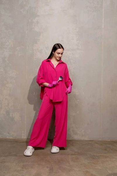 Klimen shirt + palace pants (Fuchsia)