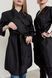 Uniform robe made of raincoat fabric (Black)
