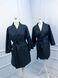 Uniform robe made of raincoat fabric (Black)
