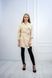 Uniform robe made of raincoat fabric (Light beige)