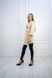 Uniform robe made of raincoat fabric (Light beige)