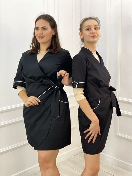 Leslie Uniform Gown (Black)